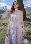 Crimson | Lawn 2024 | A Floral Mesh - Lavender by Crimson - Designer Dress - Type: Ladies Clothes - Available at Libayah - 100% Original