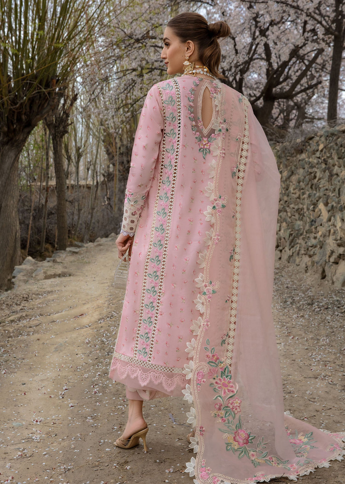 Crimson | Lawn 2024 | Believe In Her - Blush Pink by Crimson - Designer Dress - Type: Ladies Clothes - Available at Libayah - 100% Original