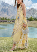 Crimson | Lawn 2024 | A French Brunch - Sunflower Yellow by Crimson - Designer Dress - Type: Ladies Clothes - Available at Libayah - 100% Original