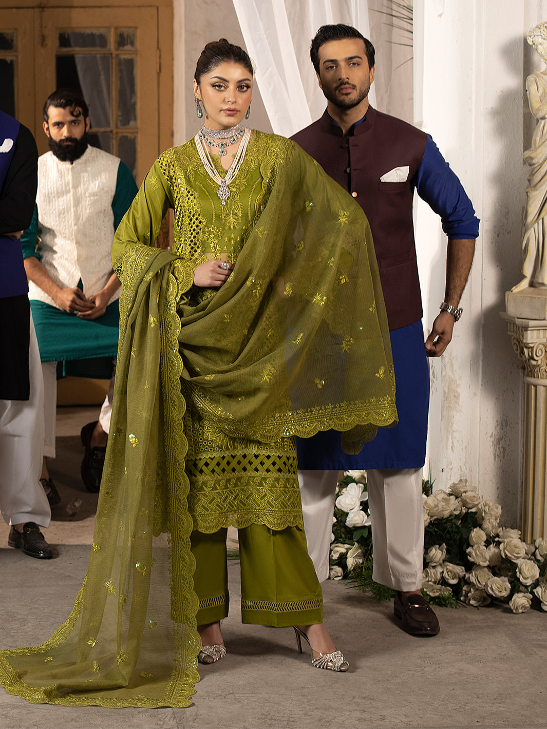 Mahnur | Mahrukh Luxury Lawn 24 | MALVA by Mahnur - Designer Dress - Type: Ladies Clothes - Available at Libayah - 100% Original