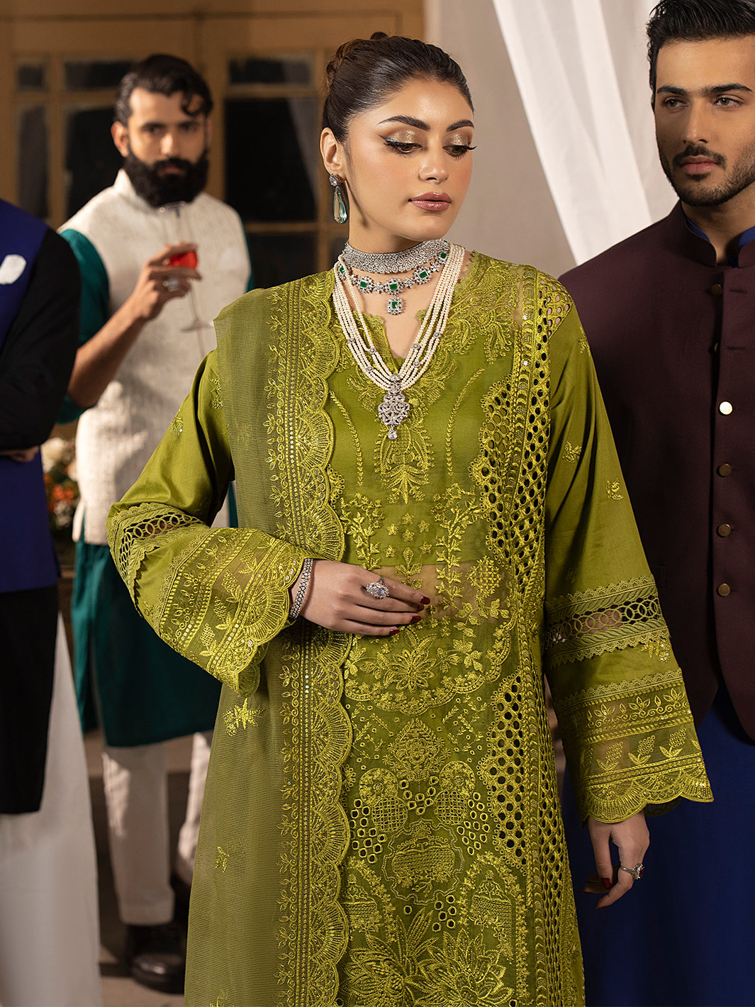 Mahnur | Mahrukh Luxury Lawn 24 | MALVA by Mahnur - Designer Dress - Type: Ladies Clothes - Available at Libayah - 100% Original