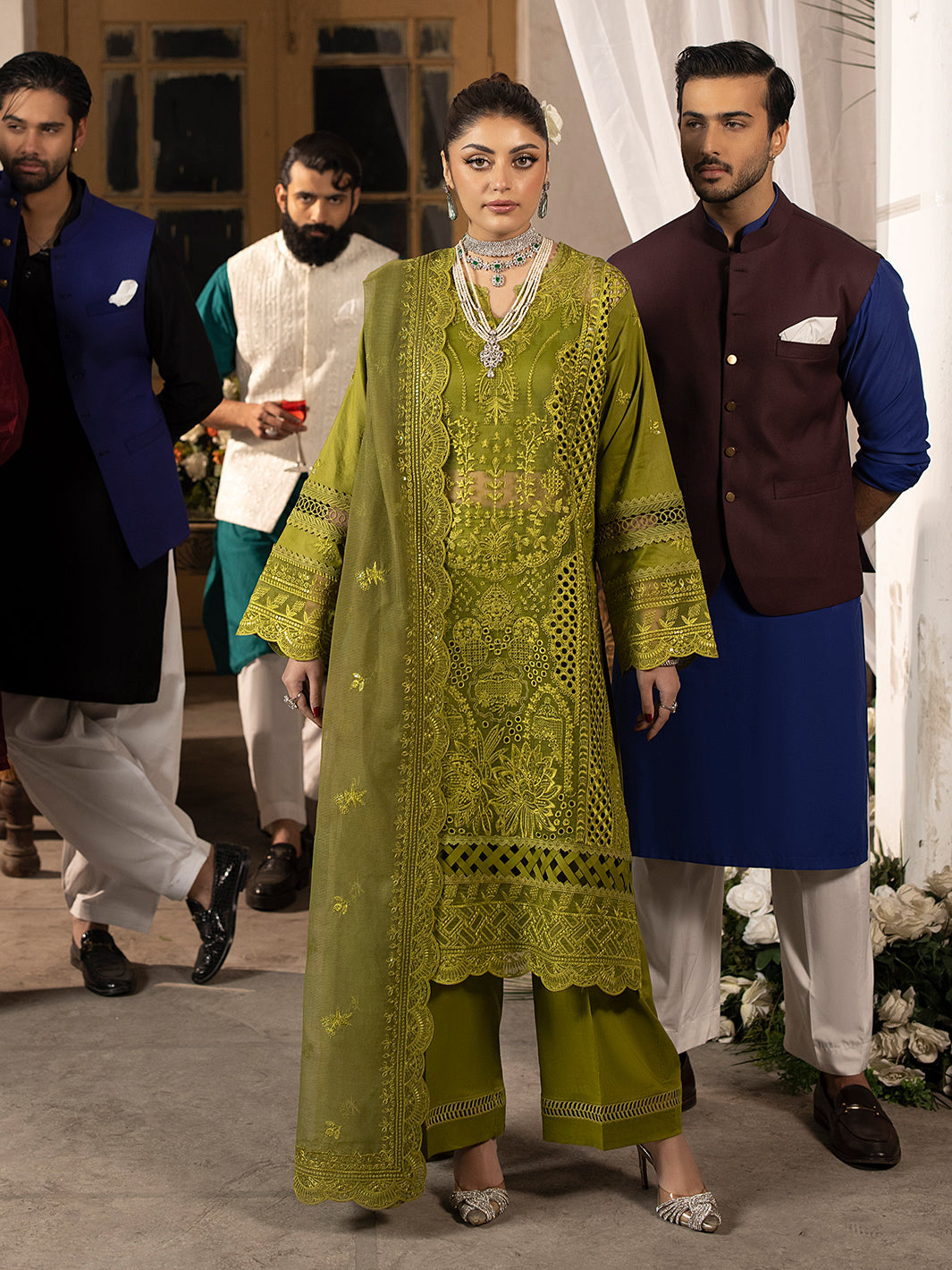 Mahnur | Mahrukh Luxury Lawn 24 | MALVA by Mahnur - Designer Dress - Type: Ladies Clothes - Available at Libayah - 100% Original