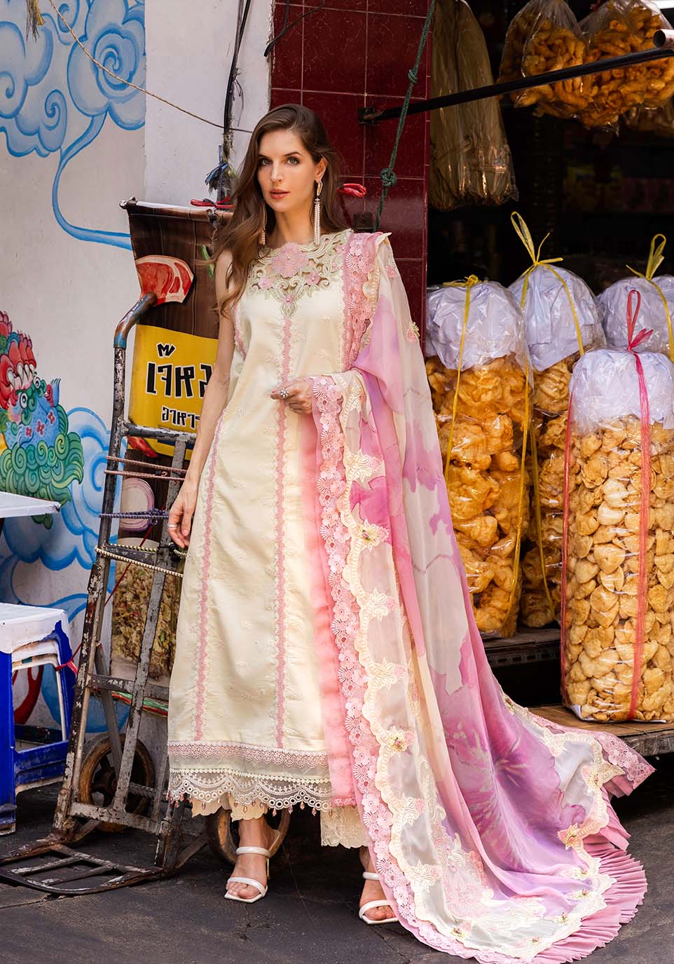 Zarqash | Luxury Lawn 25 | ZQLU 009 LAYLA by Zarqash - Designer Dress - Type: Ladies Clothes - Available at Libayah - 100% Original