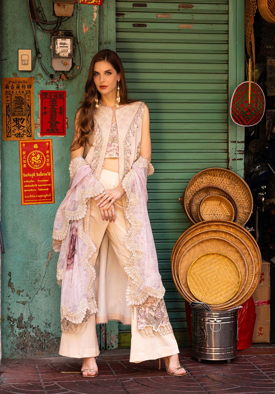 Zarqash | Luxury Lawn 25 | ZQLU 002 Ambrose by Zarqash - Designer Dress - Type: Ladies Clothes - Available at Libayah - 100% Original