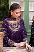 Kross Kulture | Luxury Baharaneh | Baharaneh (Purple) KLX-00923 by Kross Kulture - Designer Dress - Type: Ladies Clothes - Available at Libayah - 100% Original