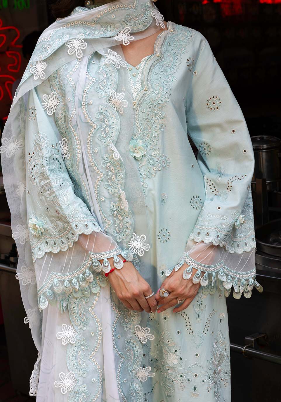Zarqash | Luxury Lawn 25 | ZQLU 004 CECILY by Zarqash - Designer Dress - Type: Ladies Clothes - Available at Libayah - 100% Original