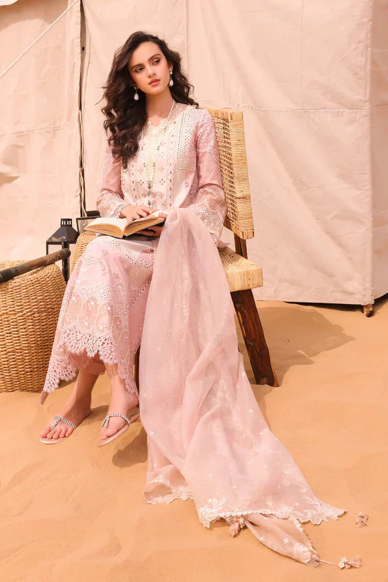 Qalamkar | Chikankari Eid Edit 24 | KM-03 AOIFE by Qalamkar - Designer Dress  - Type : Ladies Clothes - Available at Libayah - 100% Original 
