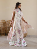 Faiza Faisal | Marine Luxury Lawn 25 | ELISHA by Faiza Faisal - Designer Dress - Type: Ladies Clothes - Available at Libayah - 100% Original