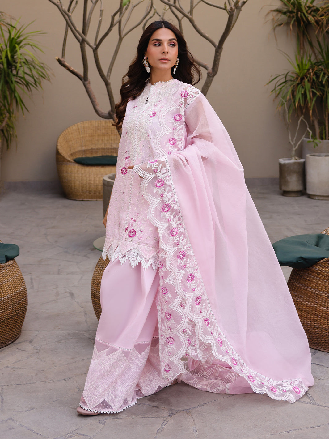Faiza Faisal | Marine Luxury Lawn 25 | RENA by Faiza Faisal - Designer Dress - Type: Ladies Clothes - Available at Libayah - 100% Original