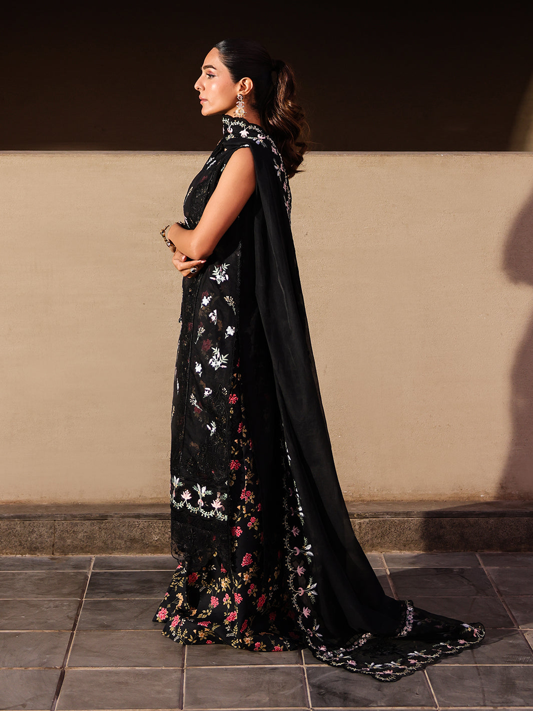 Faiza Faisal | Marine Luxury Lawn 25 | ELVA by Faiza Faisal - Designer Dress - Type: Ladies Clothes - Available at Libayah - 100% Original
