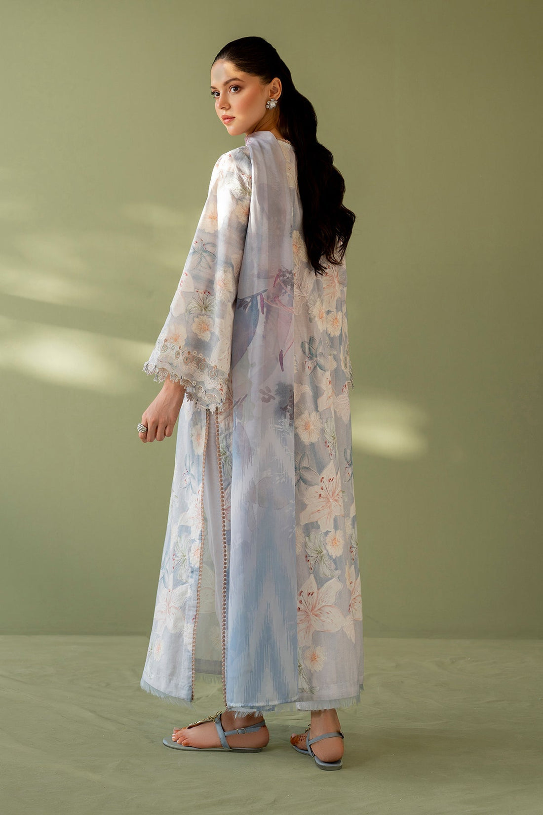 Baroque | Eid Printique | EMBROIDERED PRINTED LAWN UF-4166 by Baroque - Designer Dress - Type: Ladies Clothes - Available at Libayah - 100% Original