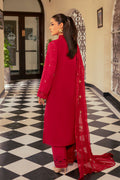 Kross Kulture | Luxury Baharaneh | Crimson KLX-00733 by Kross Kulture - Designer Dress - Type: Ladies Clothes - Available at Libayah - 100% Original