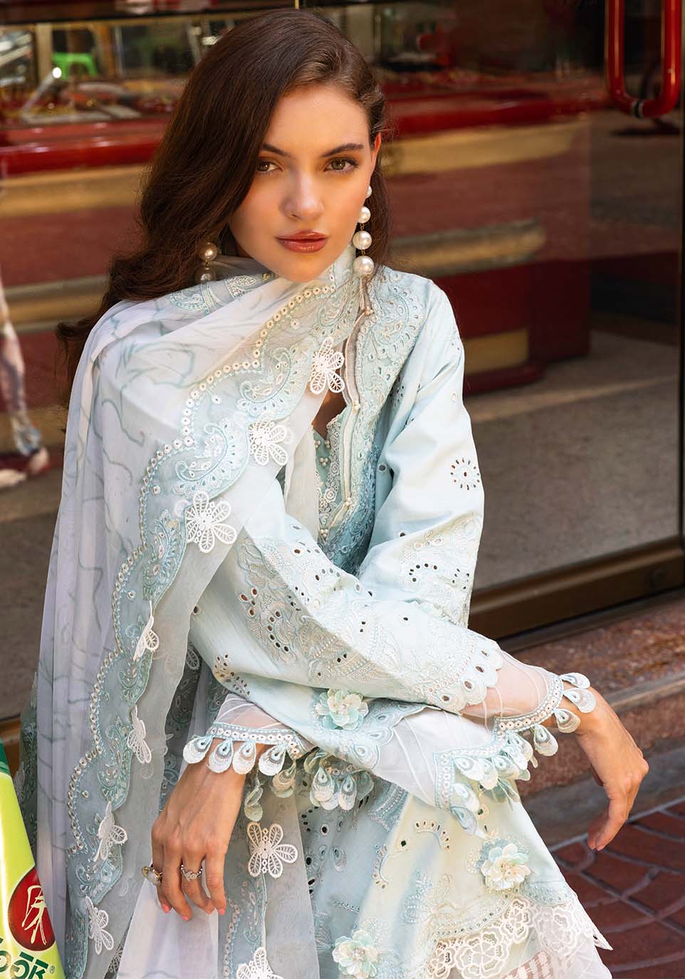 Zarqash | Luxury Lawn 25 | ZQLU 004 CECILY by Zarqash - Designer Dress - Type: Ladies Clothes - Available at Libayah - 100% Original