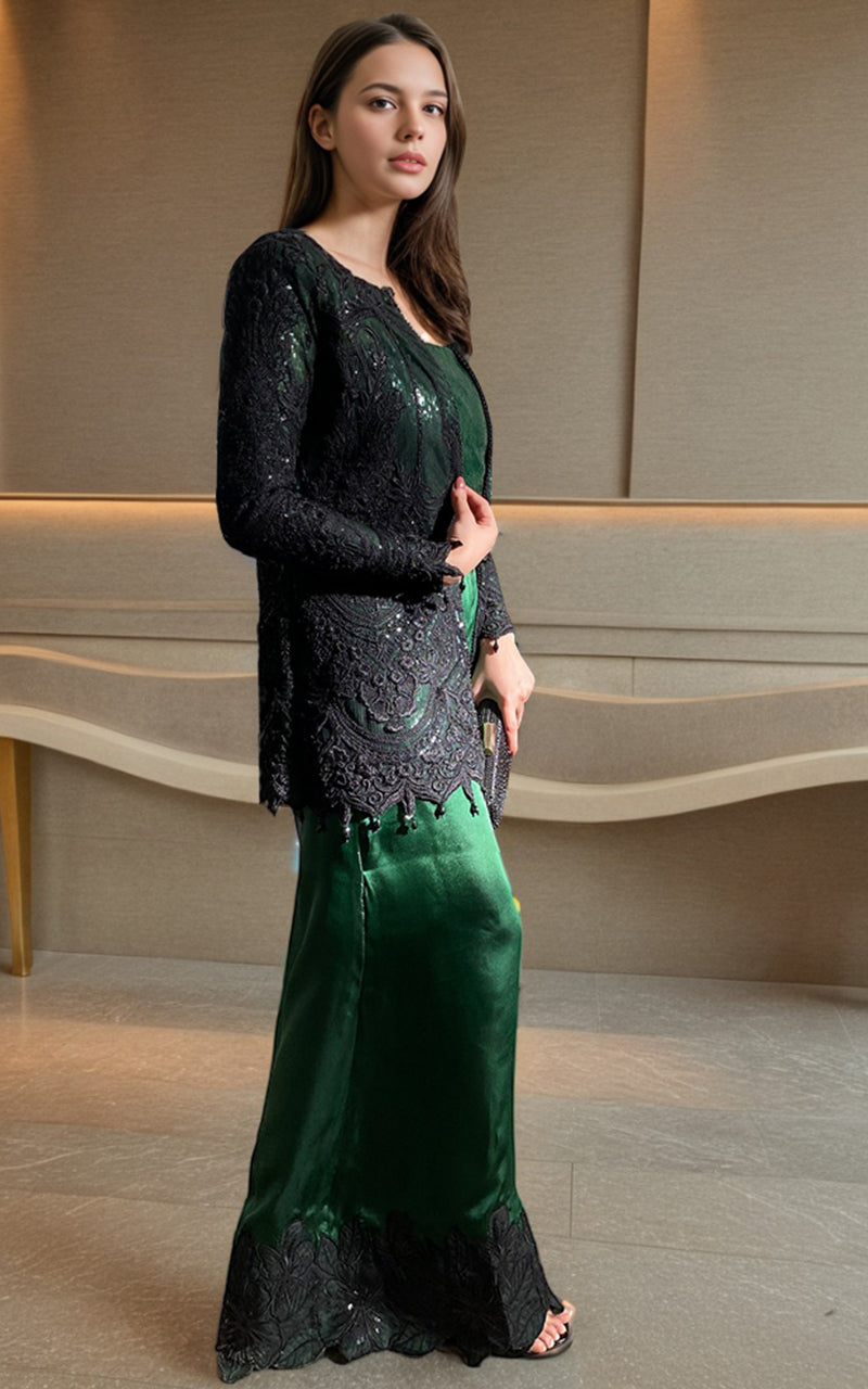 Threads and Motifs | Formal Dresses 25 | Embroidered Jacket by Threads and Motifs - Designer Dress  - Type : Ladies Clothes - Available at Libayah - 100% Original 