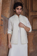 Pakistani Menswear | Qalamkar | BQ-02(waistcoat) by Qalamkar - Designer Dress - Type: Menswear - Available at Libayah - 100% Original