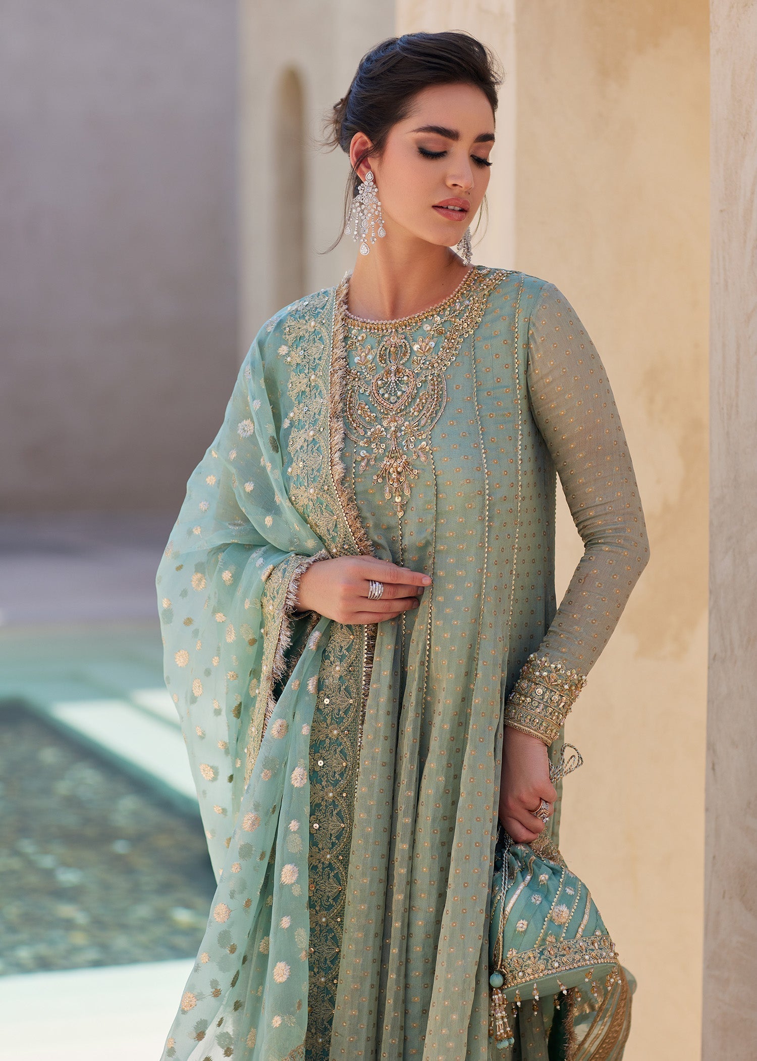 Kanwal Malik | Laira Formals | Mist by Kanwal Malik - Designer Dress - Type: Ladies Clothes - Available at Libayah - 100% Original