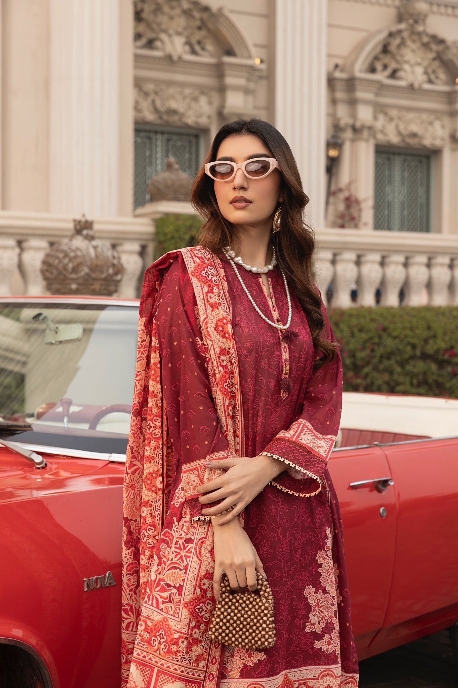 LSM | Embroidered and Printed Lawn | LG-AR-0116 by LSM - Designer Dress - Type: Ladies Clothes - Available at Libayah - 100% Original