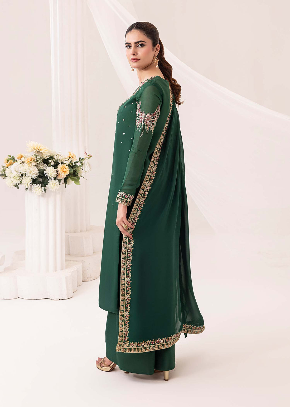 Jamnii | Silk Ivy | Emerald by Jamnii - Designer Dress - Type: Ladies Clothes - Available at Libayah - 100% Original