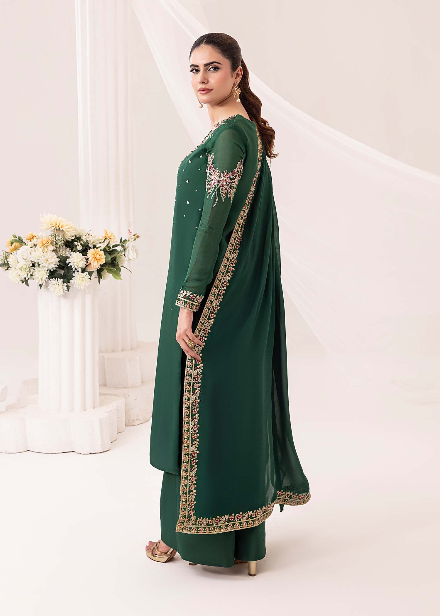 Jamnii | Silk Ivy | Emerald by Jamnii - Designer Dress - Type: Ladies Clothes - Available at Libayah - 100% Original
