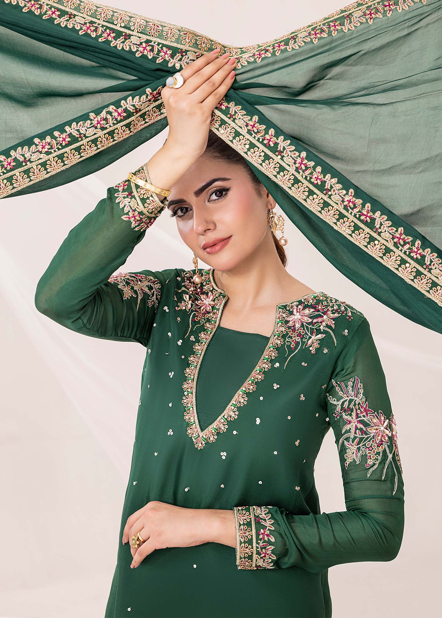 Jamnii | Silk Ivy | Emerald by Jamnii - Designer Dress - Type: Ladies Clothes - Available at Libayah - 100% Original