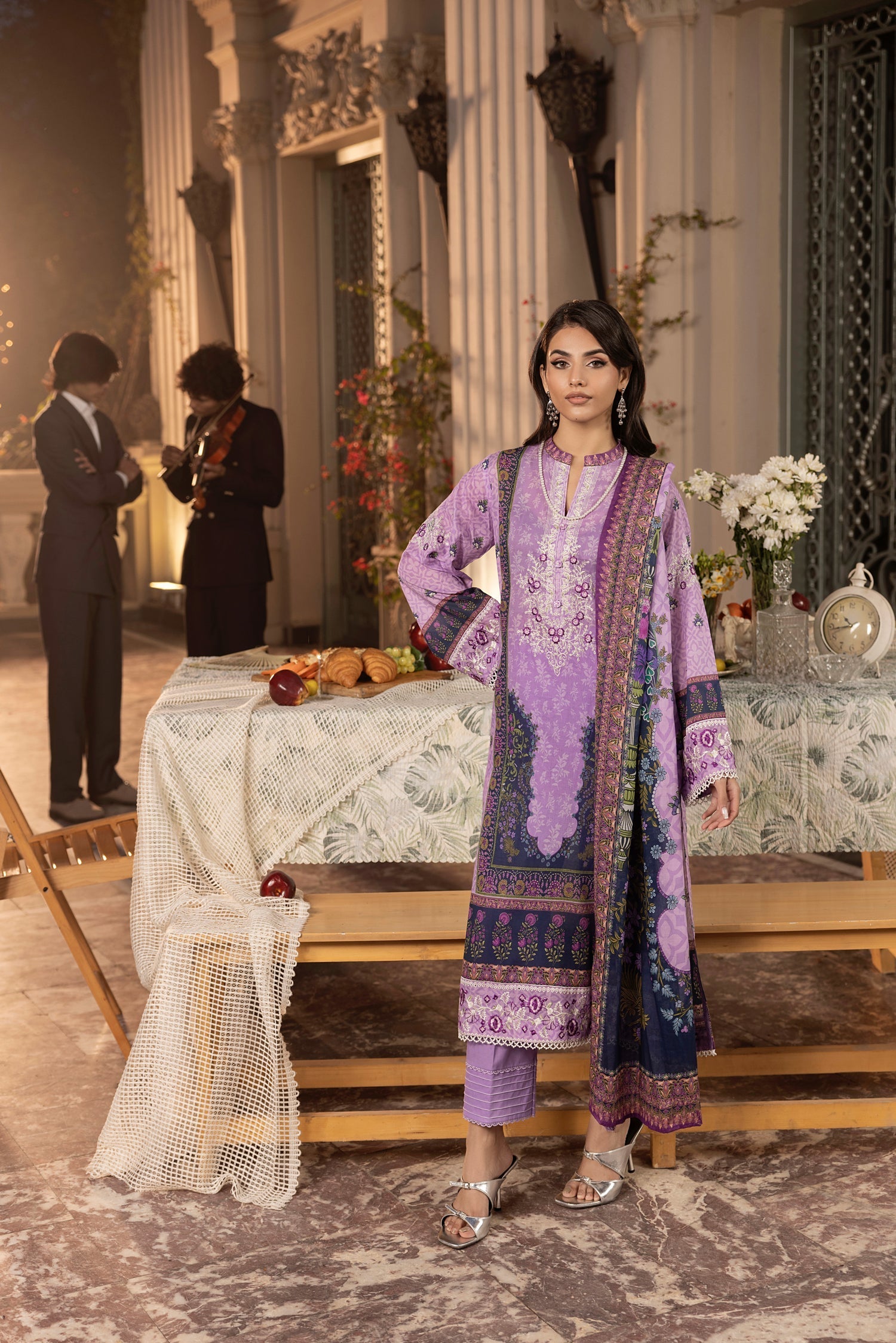 LSM | Embroidered and Printed Lawn | LG-RL-0179 by LSM - Designer Dress - Type: Ladies Clothes - Available at Libayah - 100% Original