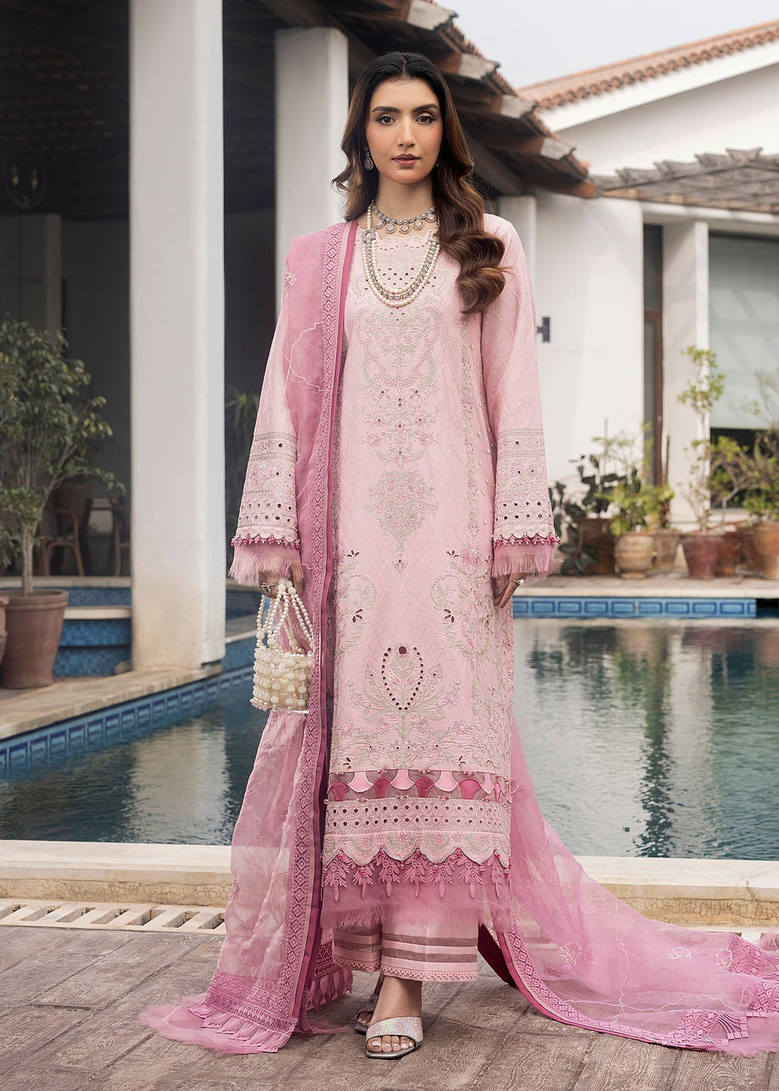 Shurooq | Luxury Lawn 25 | Blossom by Shurooq - Designer Dress - Type: Ladies Clothes - Available at Libayah - 100% Original