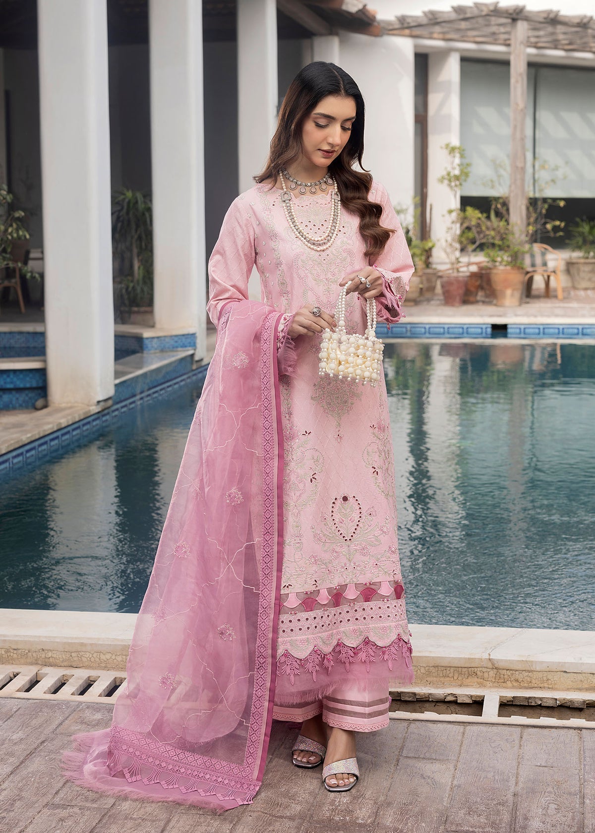 Shurooq | Luxury Lawn 25 | Blossom by Shurooq - Designer Dress - Type: Ladies Clothes - Available at Libayah - 100% Original