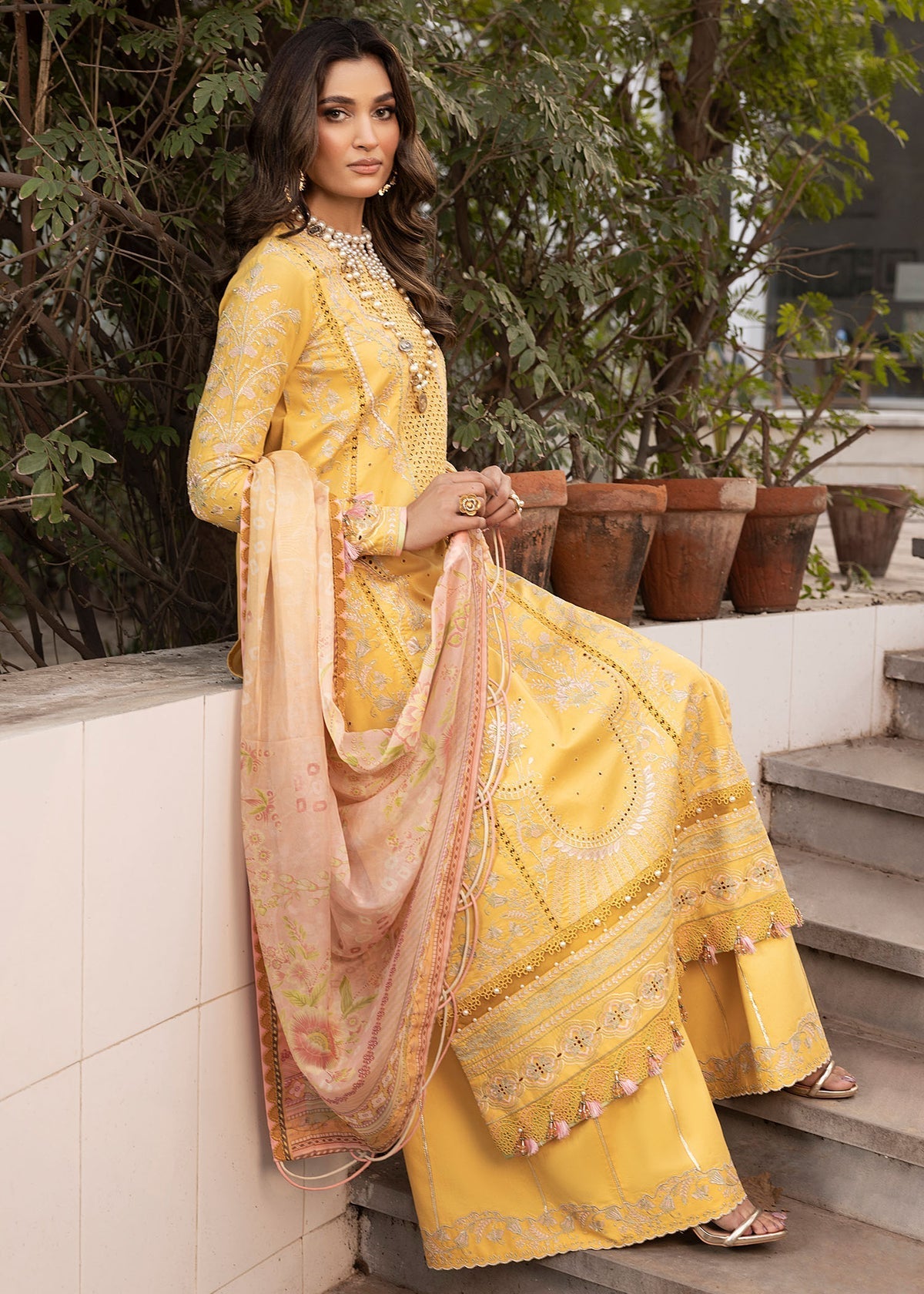 Shurooq | Luxury Lawn 25 | Abigail by Shurooq - Designer Dress - Type: Ladies Clothes - Available at Libayah - 100% Original