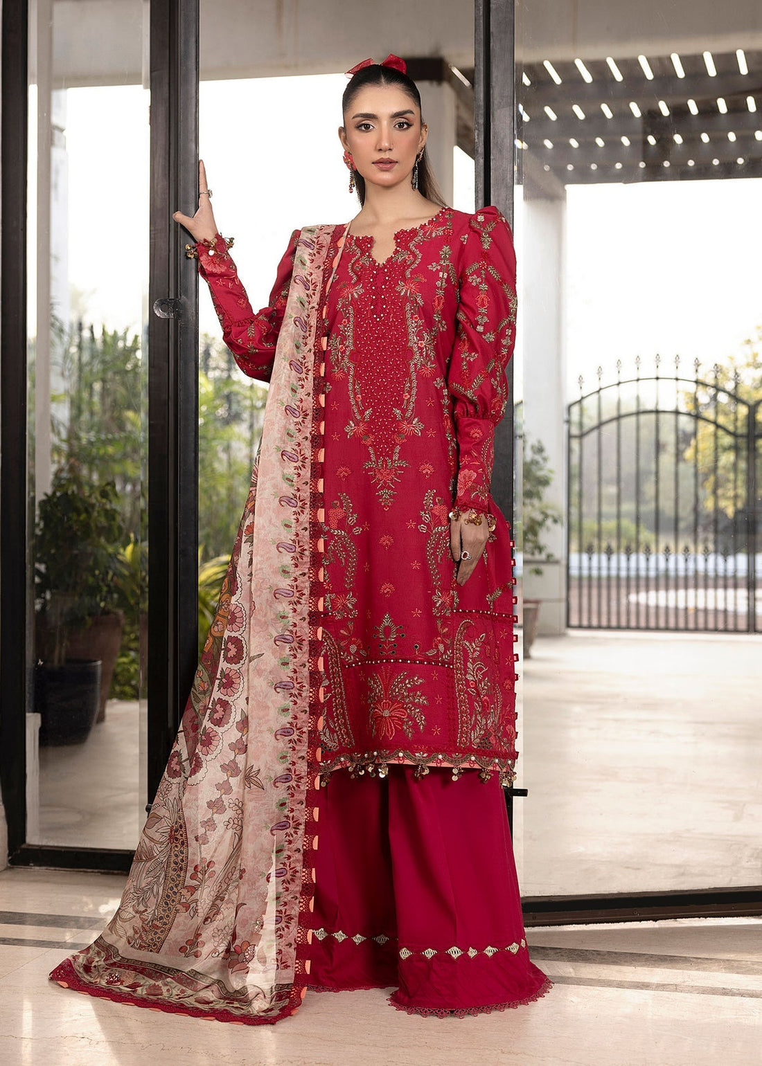Shurooq | Luxury Lawn 25 | Lina by Shurooq - Designer Dress - Type: Ladies Clothes - Available at Libayah - 100% Original