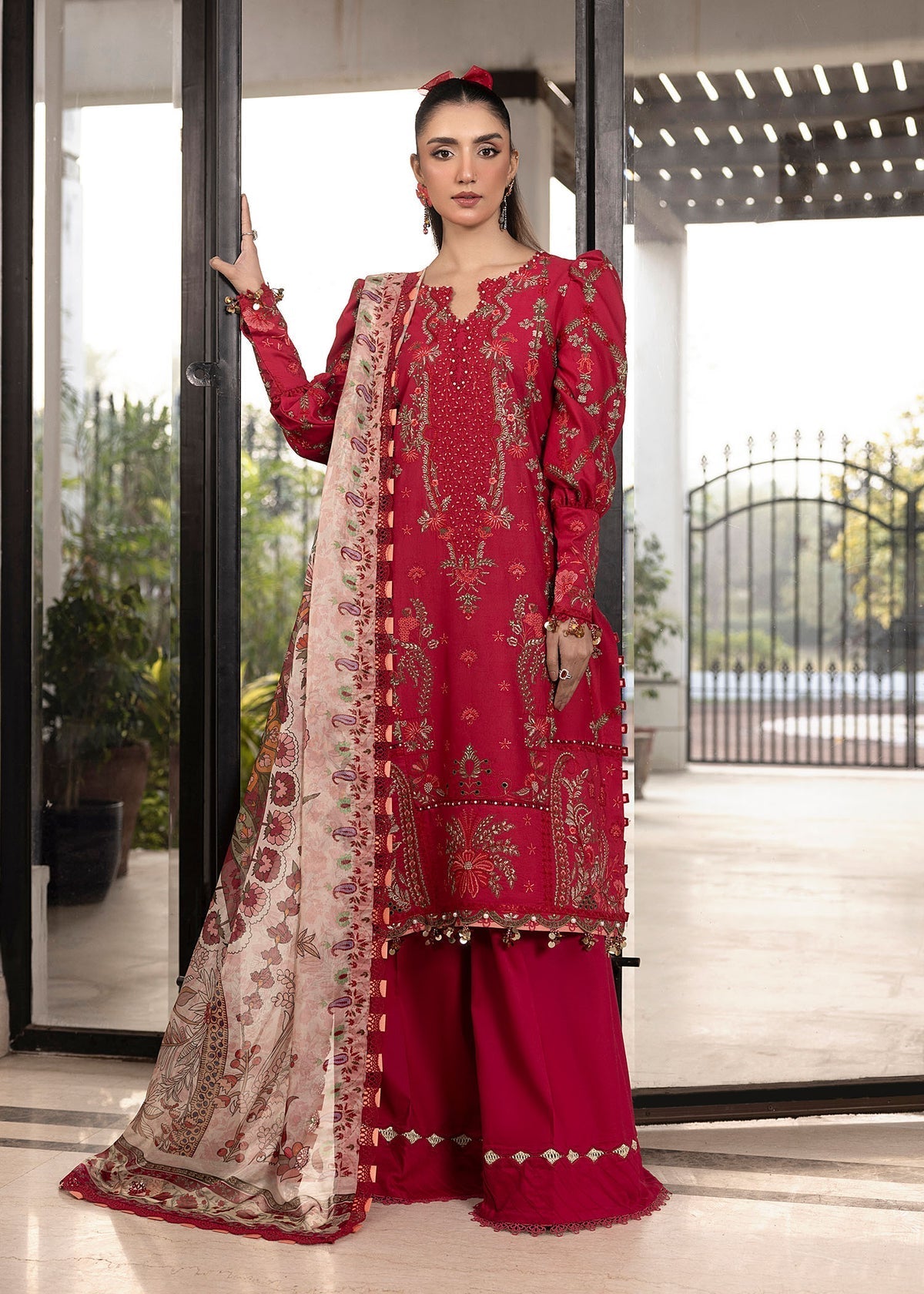 Shurooq | Luxury Lawn 25 | Lina by Shurooq - Designer Dress - Type: Ladies Clothes - Available at Libayah - 100% Original