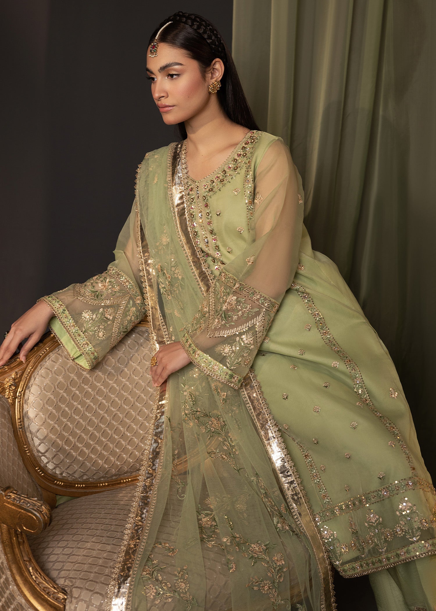 Shurooq | Garden of Dream | Verde by Shurooq - Designer Dress - Type: Ladies Clothes - Available at Libayah - 100% Original