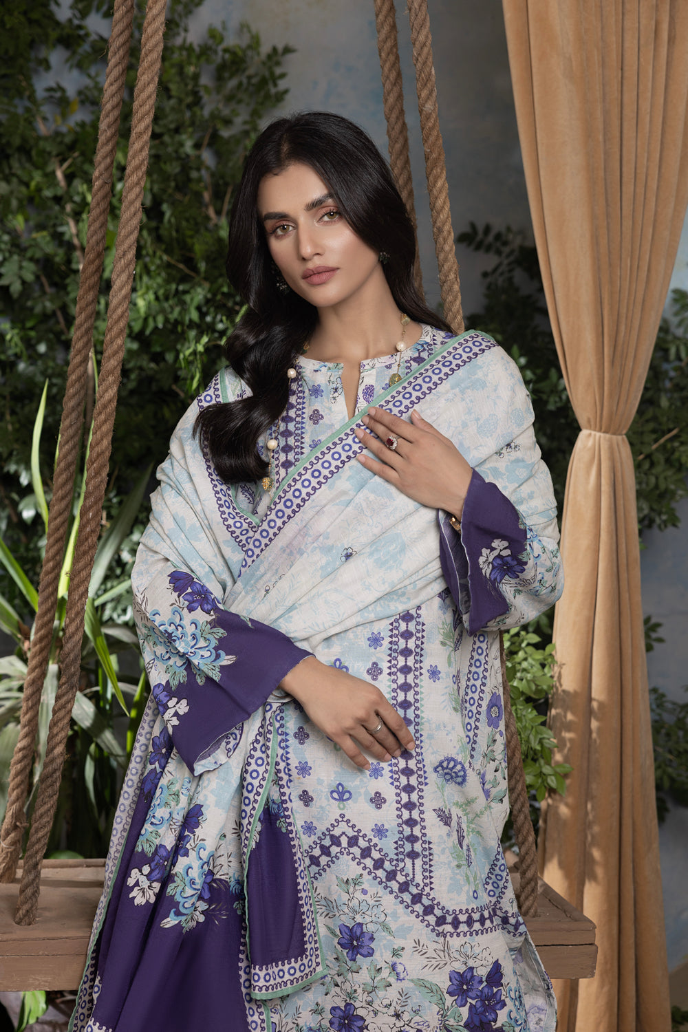 LSM | Cashmi Vool 24 | KARANDI LK-54 by LSM - Designer Dress - Type: Ladies Clothes - Available at Libayah - 100% Original