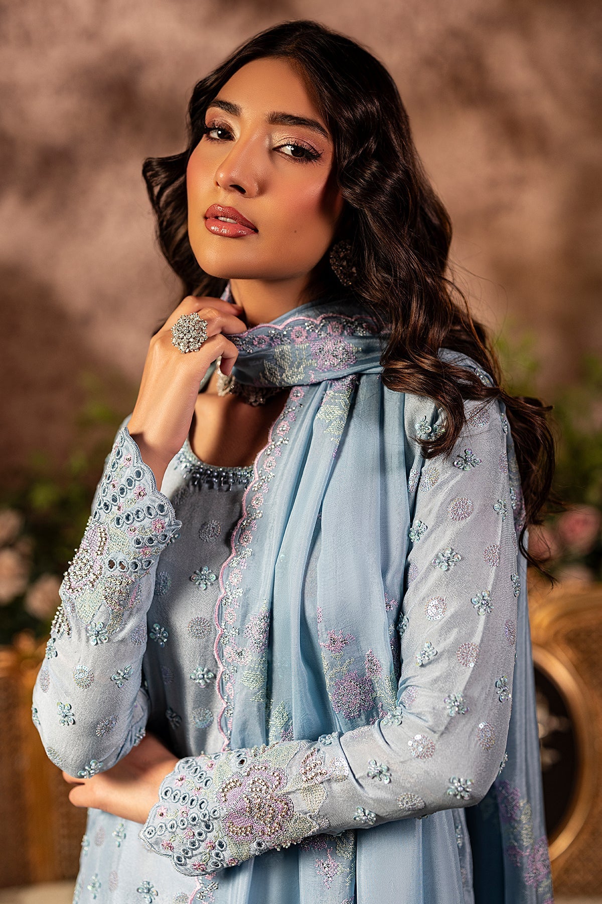 Mina Kashif | Loona Lawn 25 | Sapphire by Mina Kashif - Designer Dress - Type: Ladies Clothes - Available at Libayah - 100% Original
