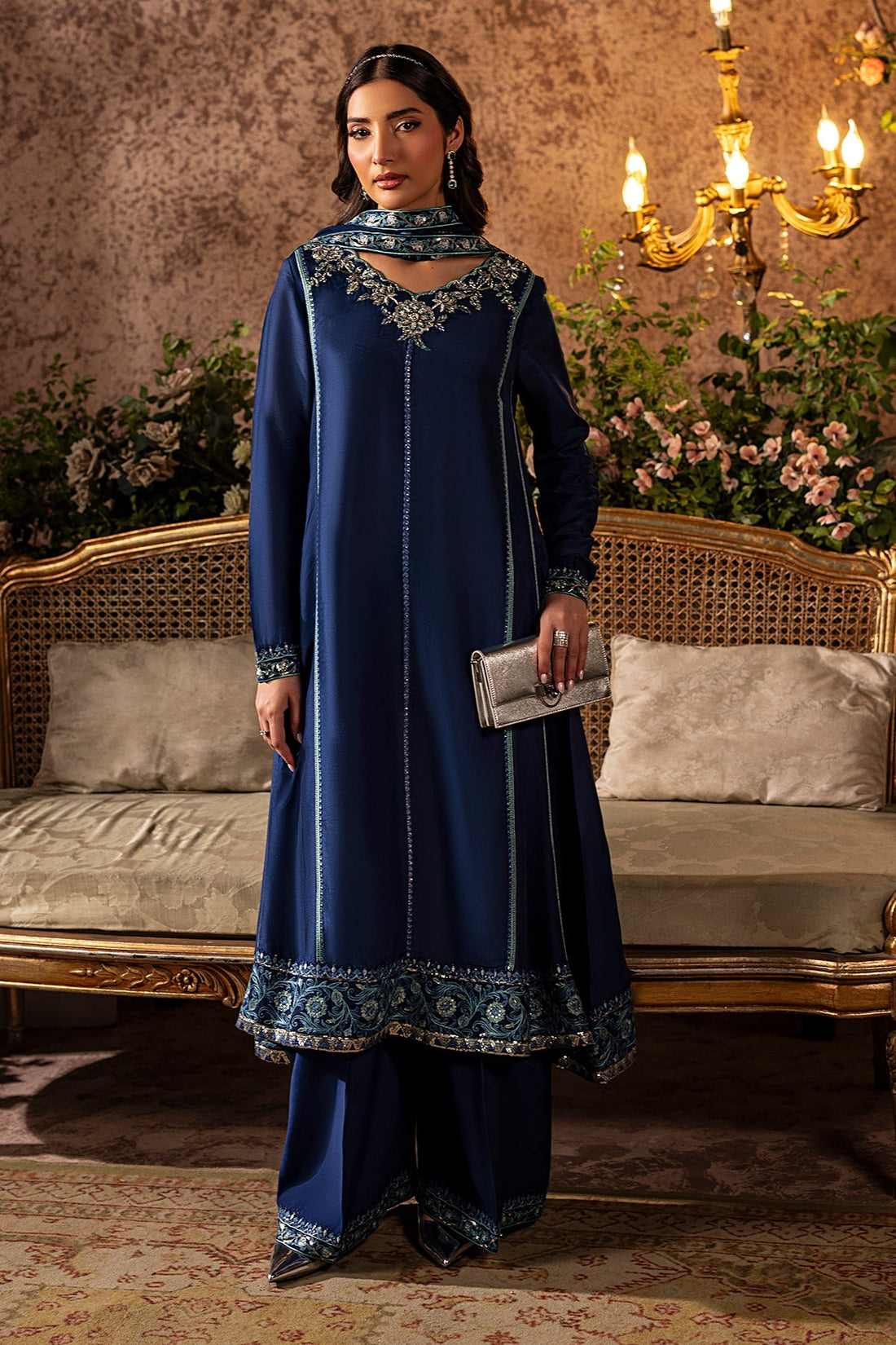 Mina Kashif | Loona Lawn 25 | Midnight by Mina Kashif - Designer Dress - Type: Ladies Clothes - Available at Libayah - 100% Original