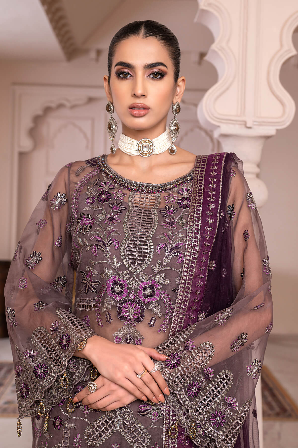 Janique | Luxury Collection 24 | D-004 Orchid Vine by Janique - Designer Dress - Type: Ladies Clothes - Available at Libayah - 100% Original