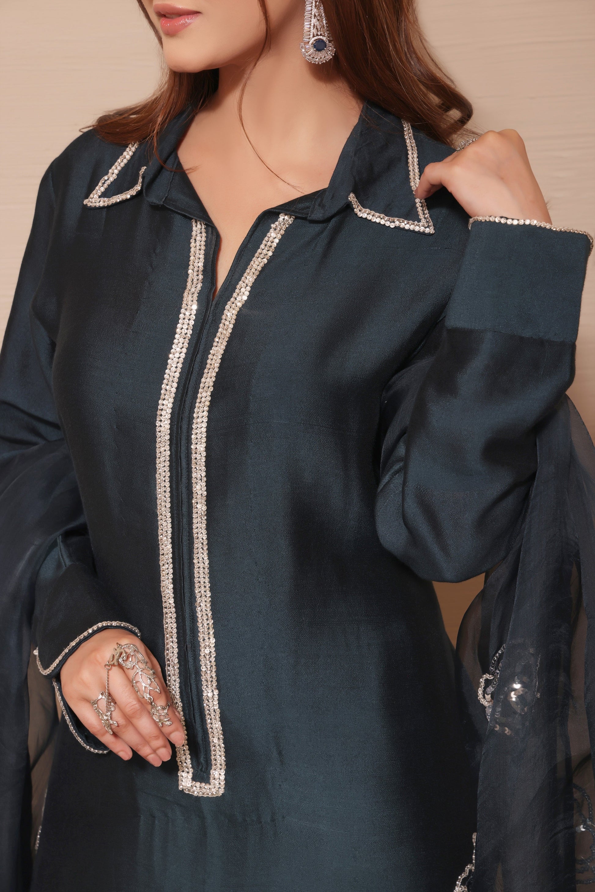 Mona Imran | Melange Formals | DE LUXE - 01 by Mona Imran - Designer Dress - Type: Ladies Clothes - Available at Libayah - 100% Original
