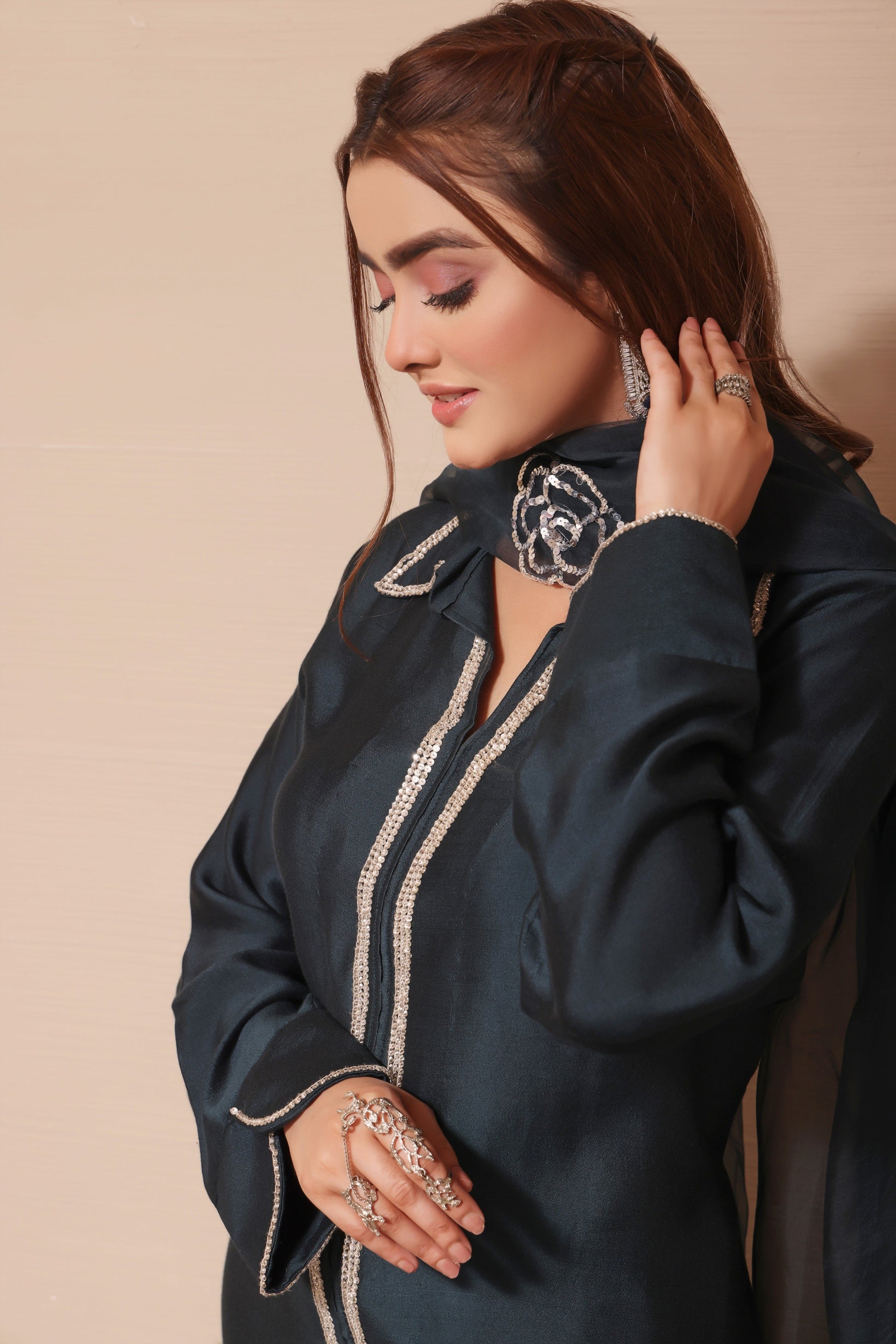 Mona Imran | Melange Formals | DE LUXE - 01 by Mona Imran - Designer Dress - Type: Ladies Clothes - Available at Libayah - 100% Original