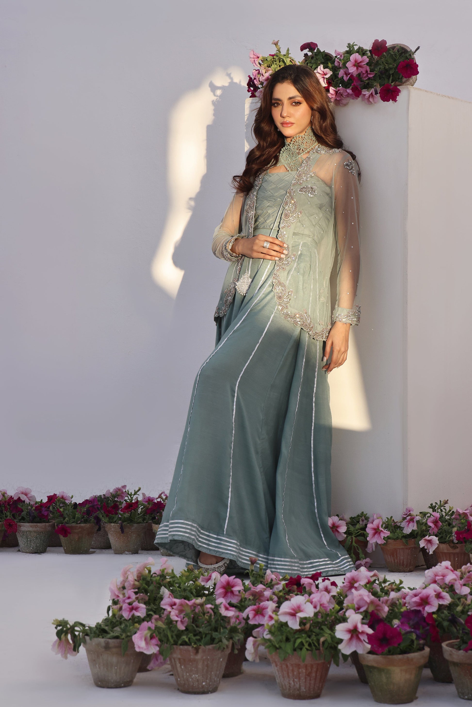 Mona Imran | Inara Wedding Formals | AASMANI by Mona Imran - Designer Dress - Type: Ladies Clothes - Available at Libayah - 100% Original
