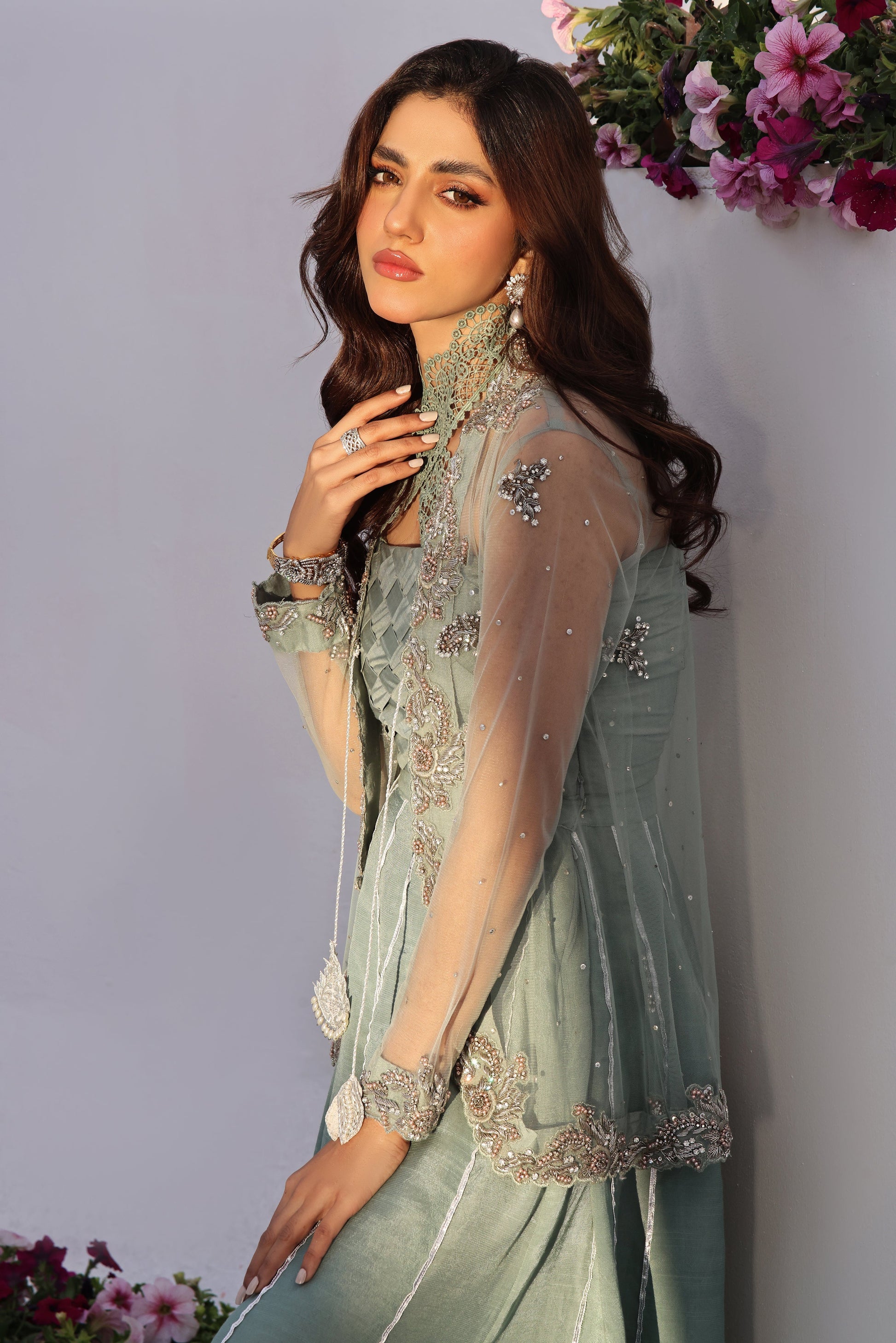 Mona Imran | Inara Wedding Formals | AASMANI by Mona Imran - Designer Dress - Type: Ladies Clothes - Available at Libayah - 100% Original