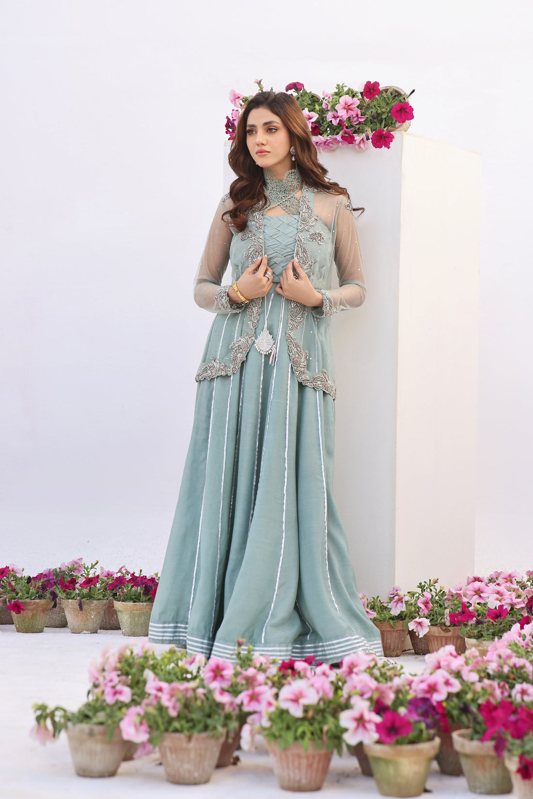 Mona Imran | Inara Wedding Formals | AASMANI by Mona Imran - Designer Dress - Type: Ladies Clothes - Available at Libayah - 100% Original