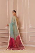 Wahaj M Khan | Banno Formals | GOLD SHEESHA BANO2 PLAZZO SET by Wahaj M Khan - Designer Dress - Type: Ladies Clothes - Available at Libayah - 100% Original