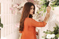 Wahajmkhan | Sitara Formals | RUST & DHANI OUTFIT by Wahaj M.Khan - Designer Dress - Type: Ladies Clothes - Available at Libayah - 100% Original