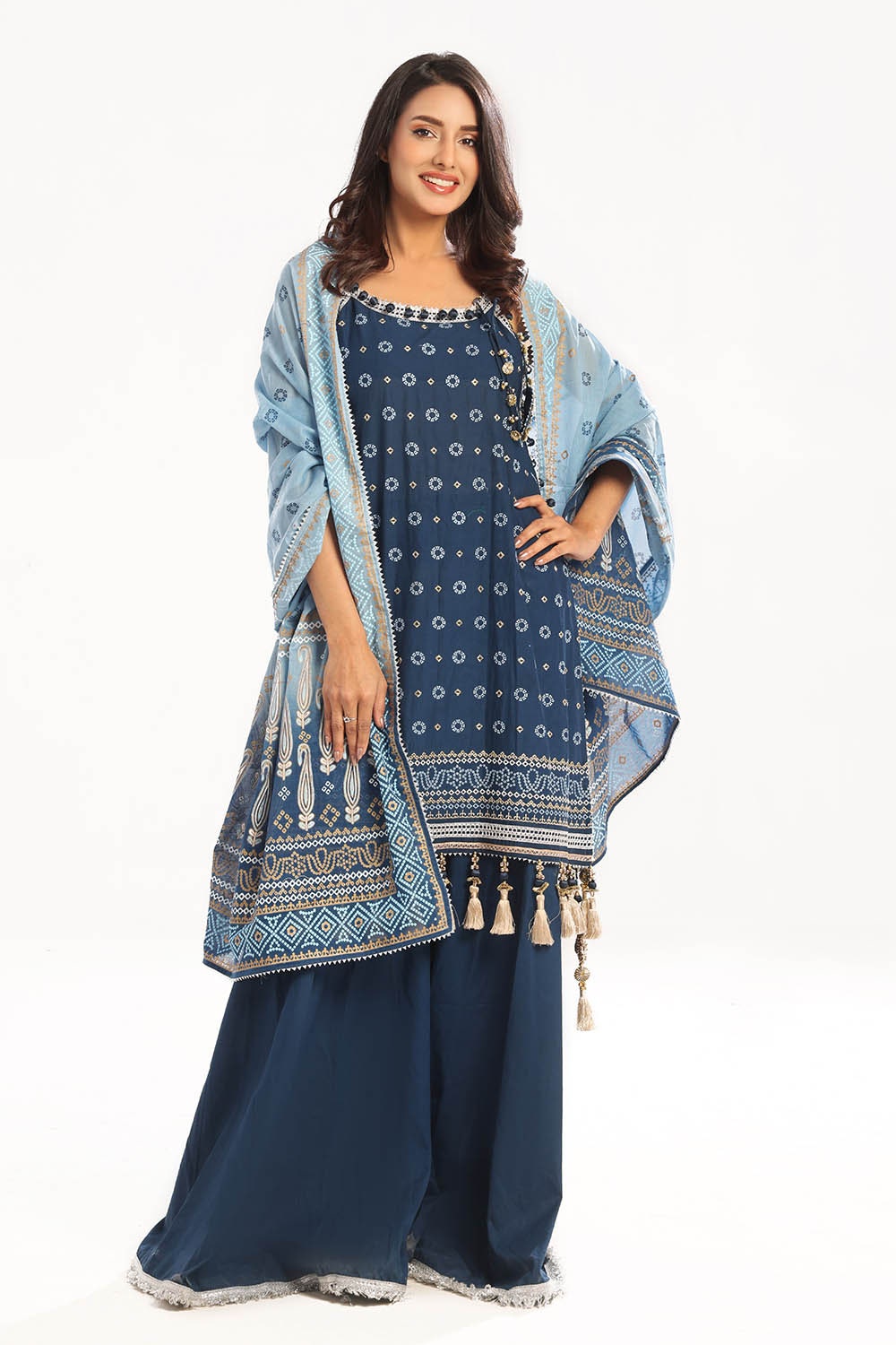 Gul Ahmed | Chunri Lawn 25 | CL-52444 by Gul Ahmed - Designer Dress - Type: Ladies Clothes - Available at Libayah - 100% Original