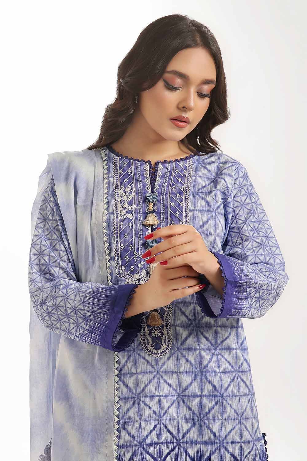 Gul Ahmed | MalMal Collection 24 | ML-42010 by Gul Ahmed - Designer Dress - Type: Luxury - Available at Libayah - 100% Original