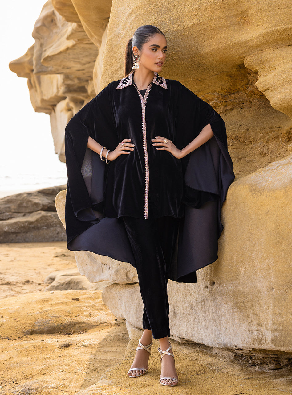 Zainab Chottani | Casual Pret | BLACK PLUM by Zainab Chottani - Designer Dress - Type: Casual - Available at Libayah - 100% Original