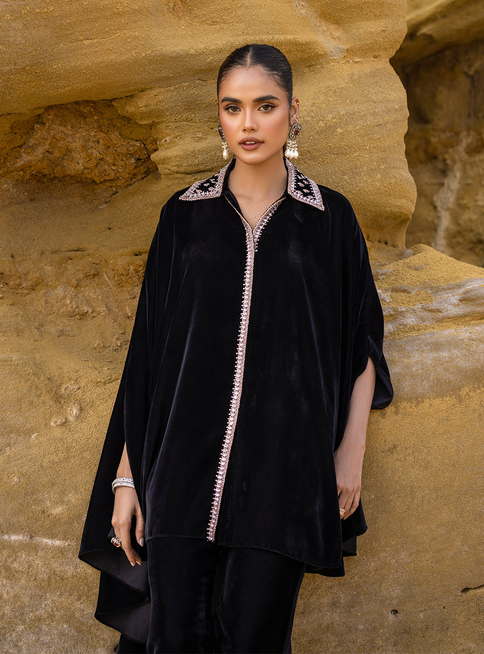 Zainab Chottani | Casual Pret | BLACK PLUM by Zainab Chottani - Designer Dress - Type: Casual - Available at Libayah - 100% Original