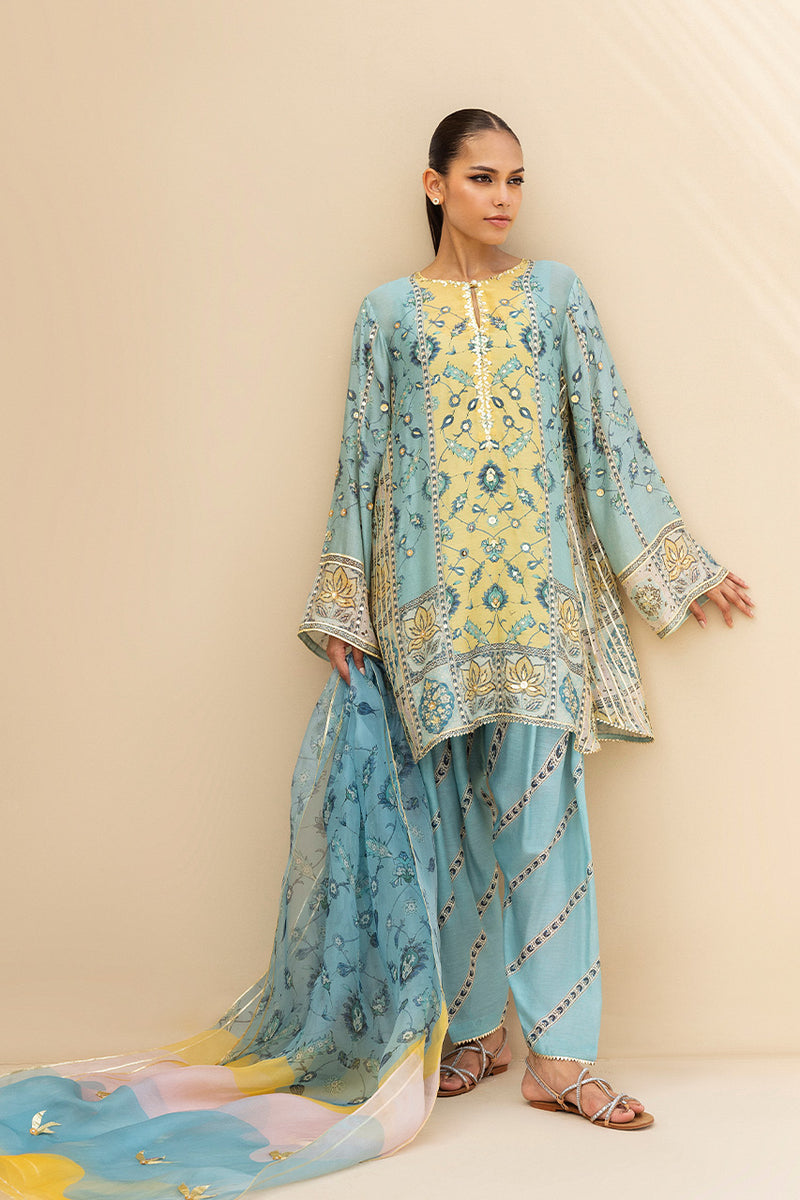 Sania Maskatiya | Mirra Luxury Pret 25 | Aiva (B) by Sania Maskatiya - Designer Dress  - Type : Ladies Clothes - Available at Libayah - 100% Original 