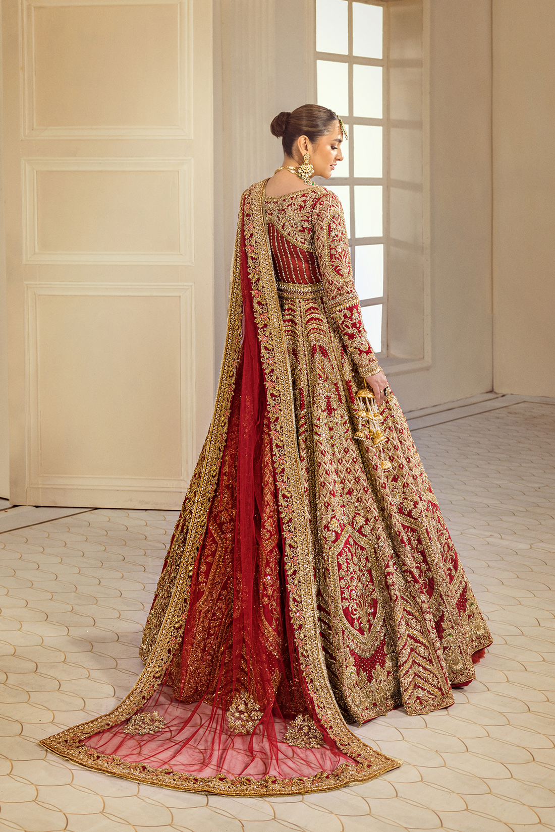 Erum Khan | Iris Bridal Couture 24 | Royal Rose by Erum Khan - Designer Dress - Type: Bridal - Available at Libayah - 100% Original