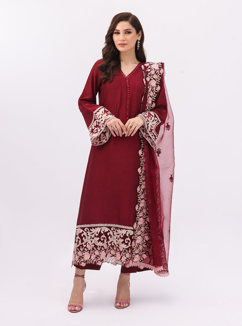 Zainab Chottani | Luxury Pret | DARK SUAVE by Zainab Chottani - Designer Dress - Type: Ladies Clothes - Available at Libayah - 100% Original