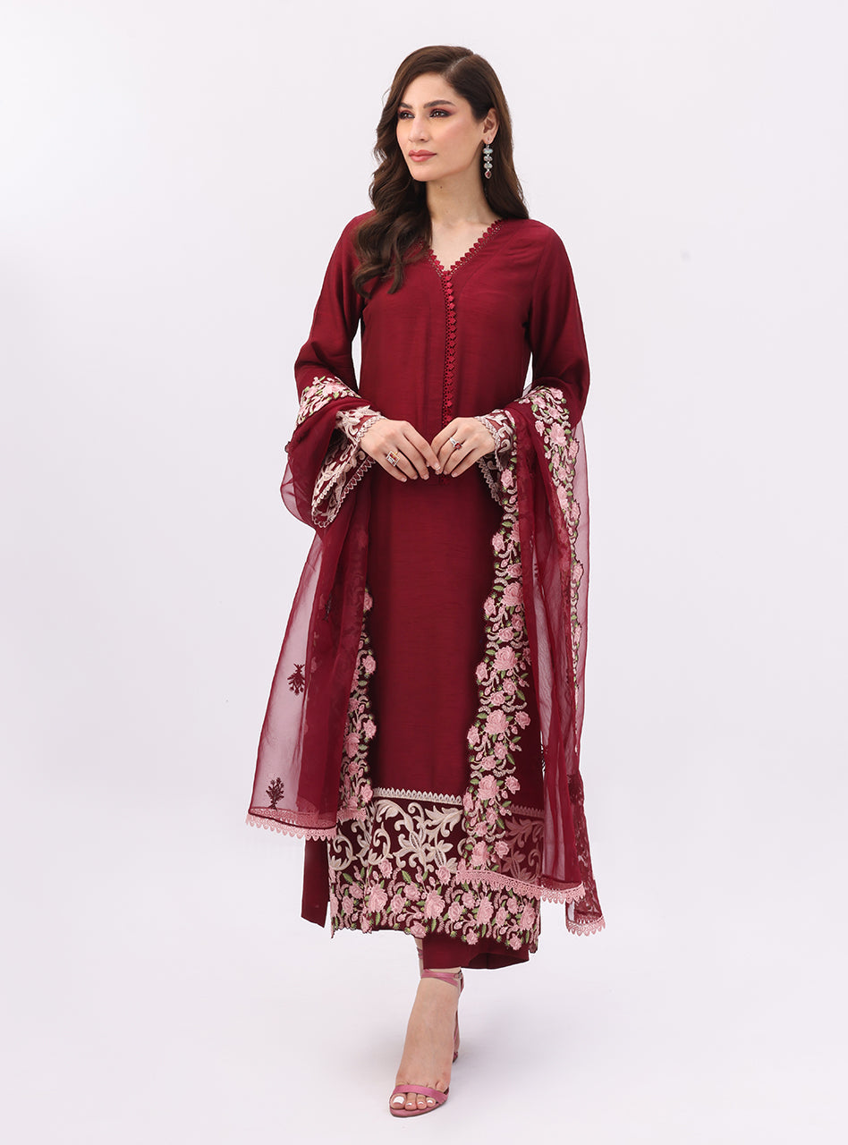 Zainab Chottani | Luxury Pret | DARK SUAVE by Zainab Chottani - Designer Dress - Type: Ladies Clothes - Available at Libayah - 100% Original
